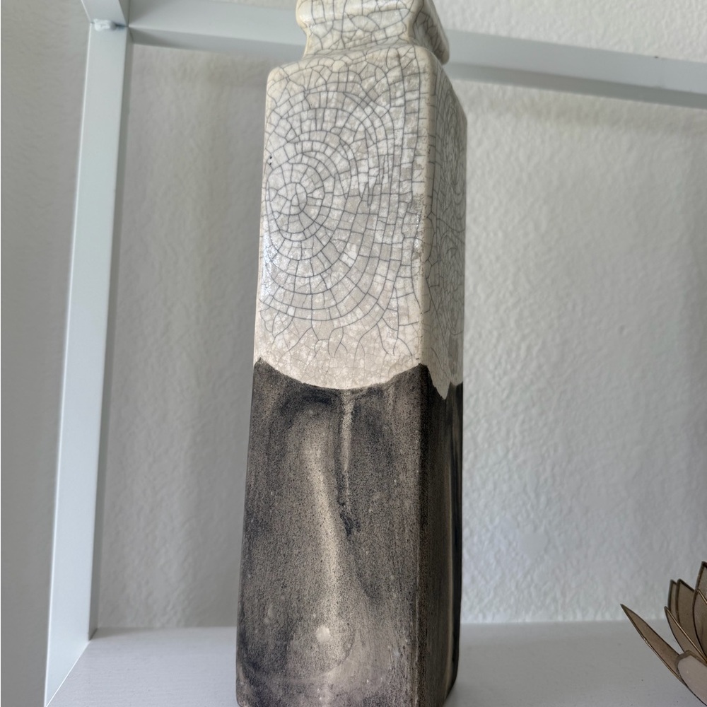 Raku vase